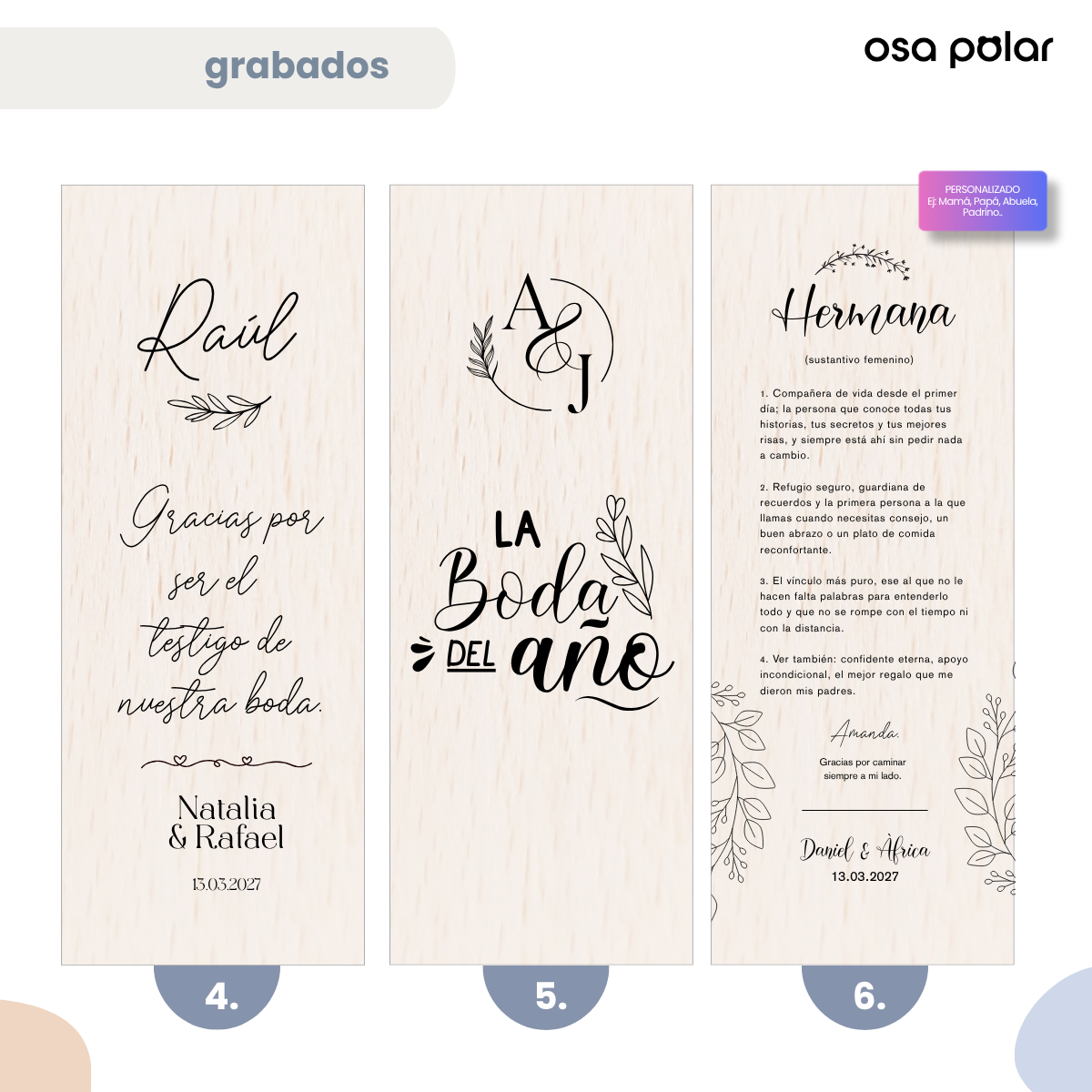 Caja de vino - Testigo