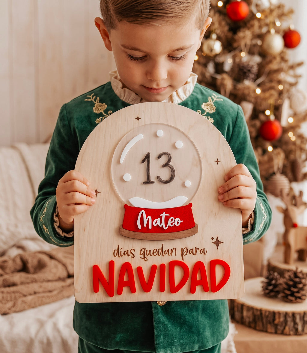 Tablero cuenta regresiva - Bola de navidad