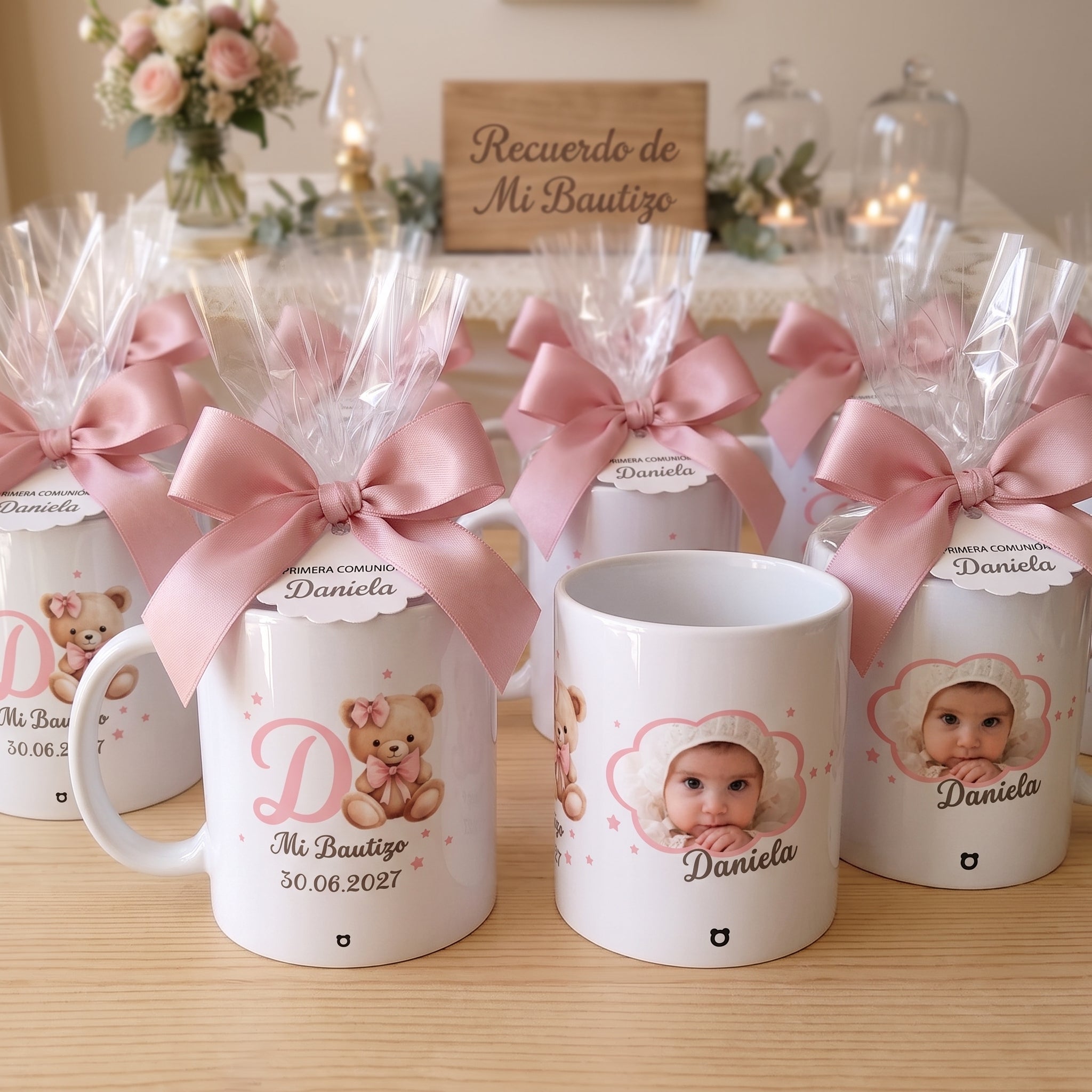 Taza personalizada - Núbe rosa