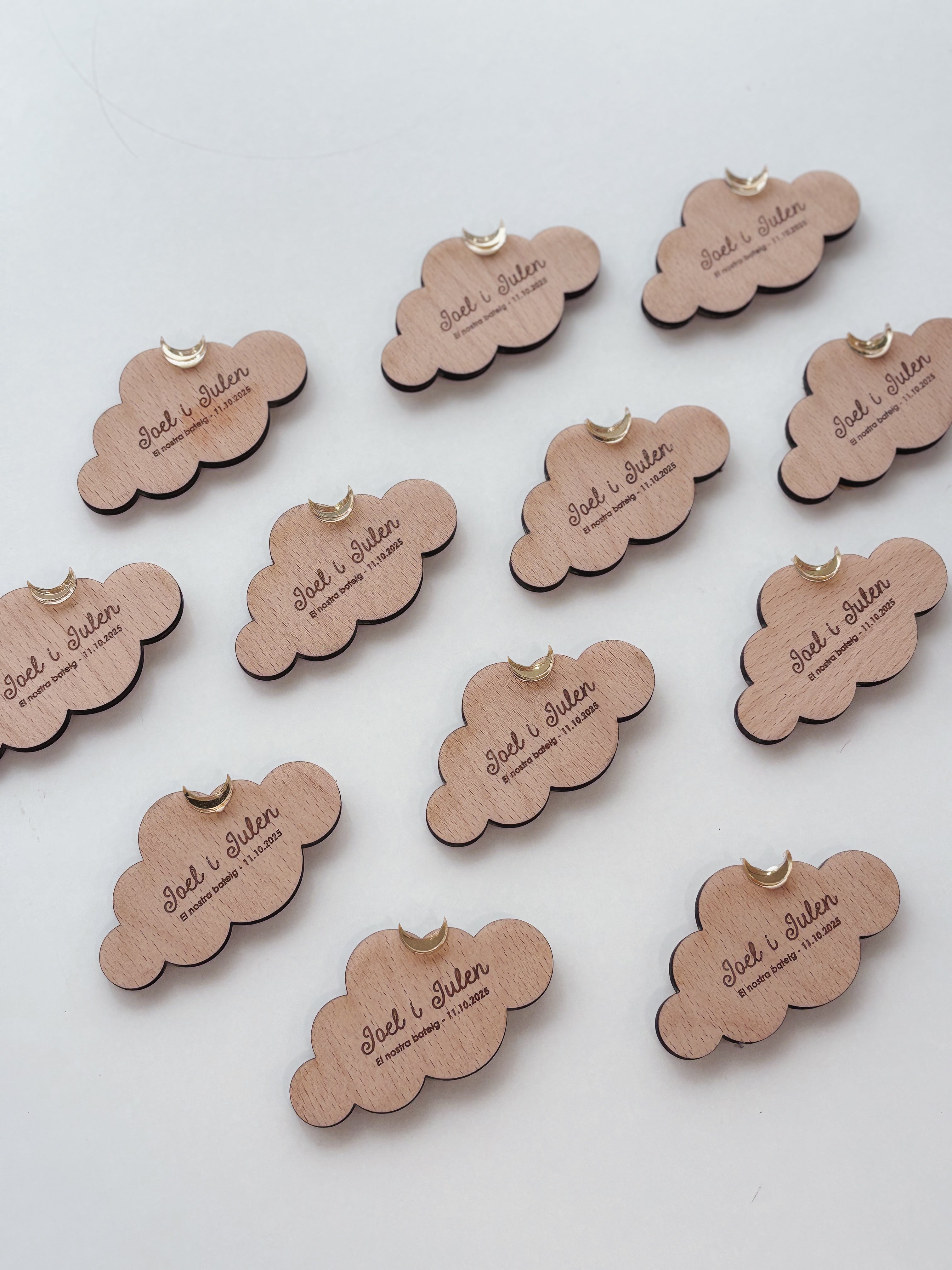 Imán de madera – nube